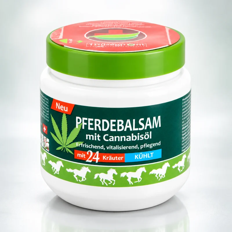 NATURLAND Lóbalzsam cannabis olajjal, 500 ml